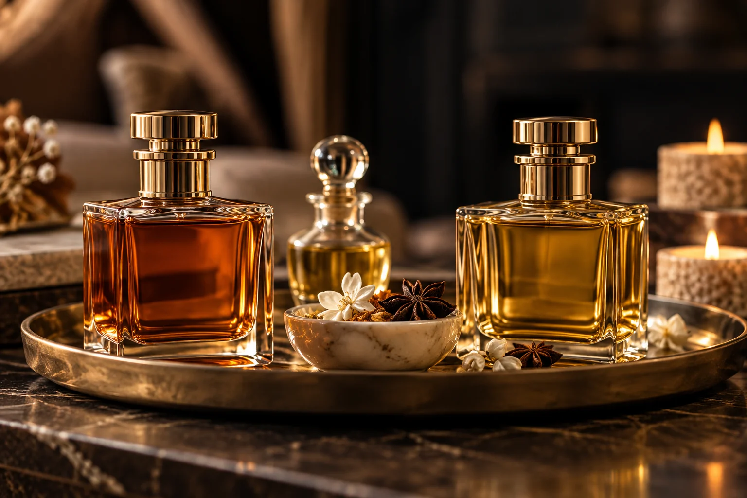 Parfums d’ambiance, bougies et huiles de la boutique du Palais
