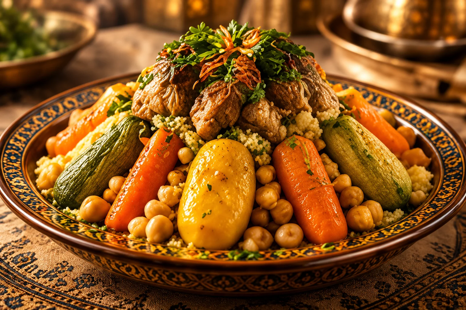 Couscous royal marocain aux légumes de saison